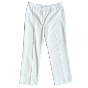 Vintage Kasper Ivory Textured Suit Pants “Catalina” Size 12, NWT